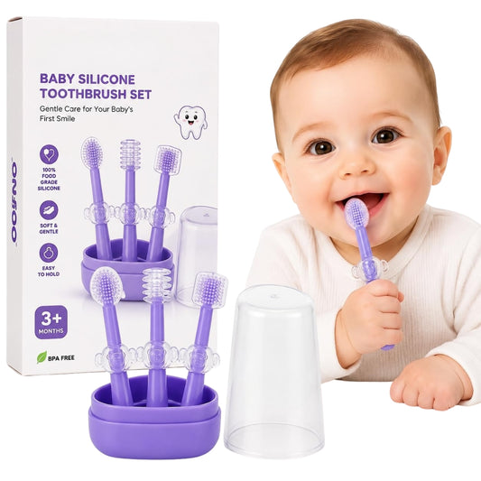 Tiny Smiles 3-in-1 Baby Toothbrush Set