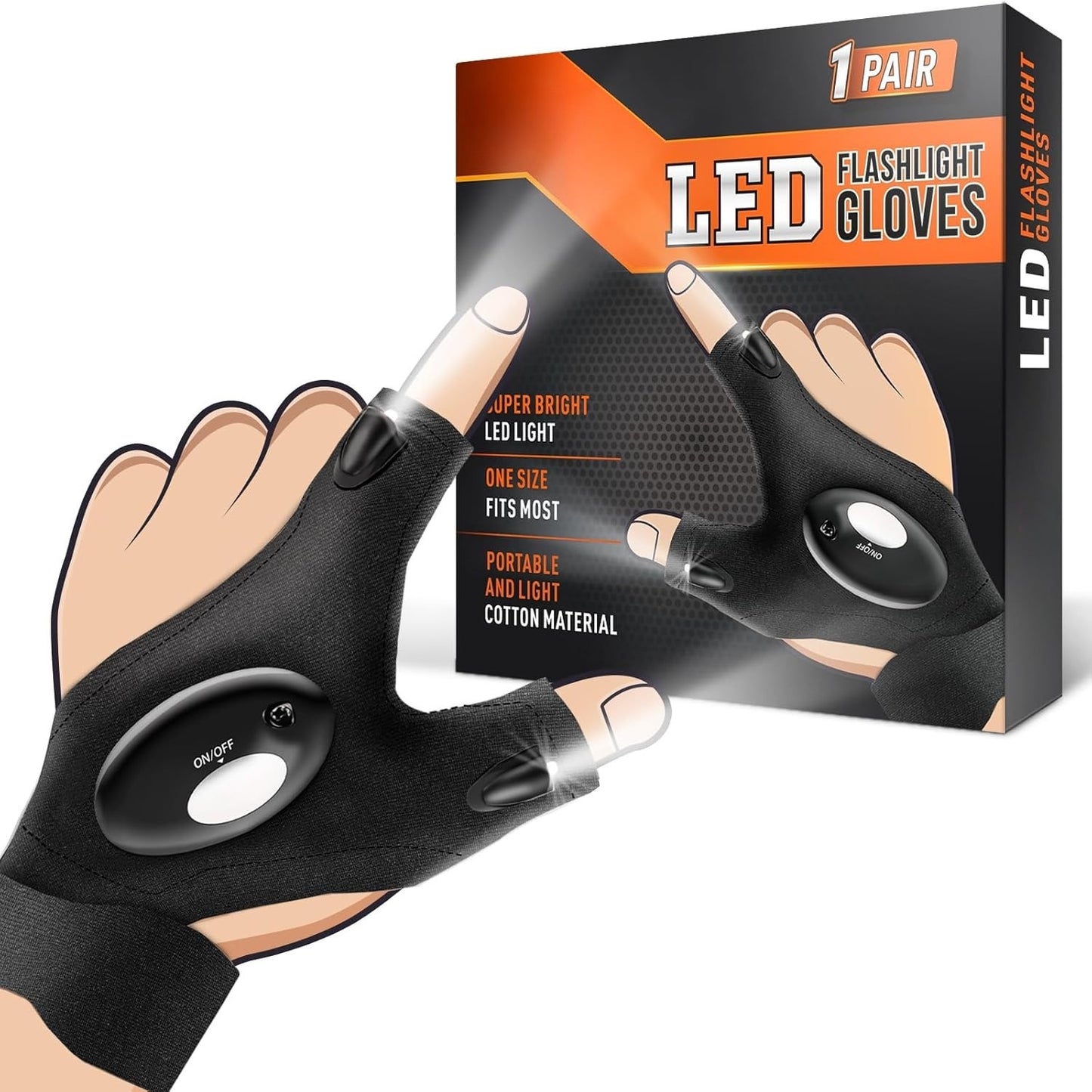 LED Flashlight Gloves