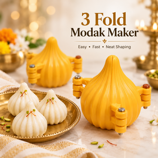 3-Fold Modak Maker Mould