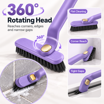 360° Rotating Cleaning Brush with Hair Remover Clip