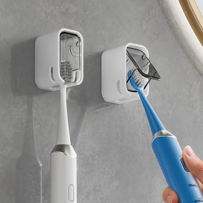 Self Adhesive Dust-proof Toothbrush Holder (4Pcs)