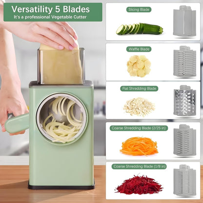 Rotary Drum Vegetable Chopper & Grater