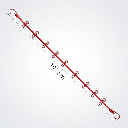 Portable Clothes Drying Rope with 12 Clips