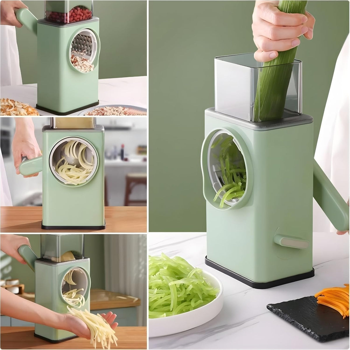 Rotary Drum Vegetable Chopper & Grater