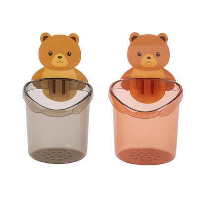 Teddy Bear Self Adhesive Bathroom Holder (Pack of 2)