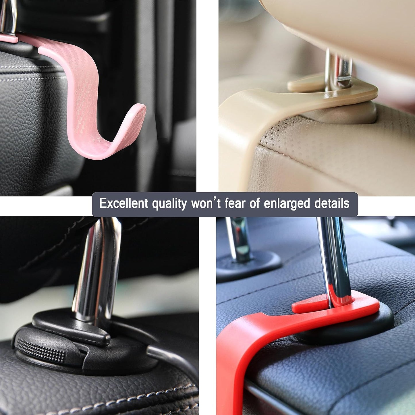 Car Seat Headrest Hook (Pack of 4)